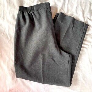 Carriage Court Polyester Pants with elastic waist Sz 18S Grey